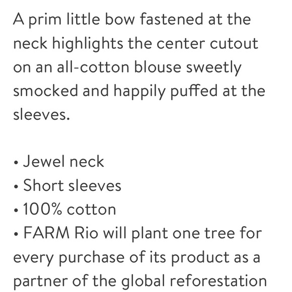 Farm Rio top- NWT - Picture 3 of 11